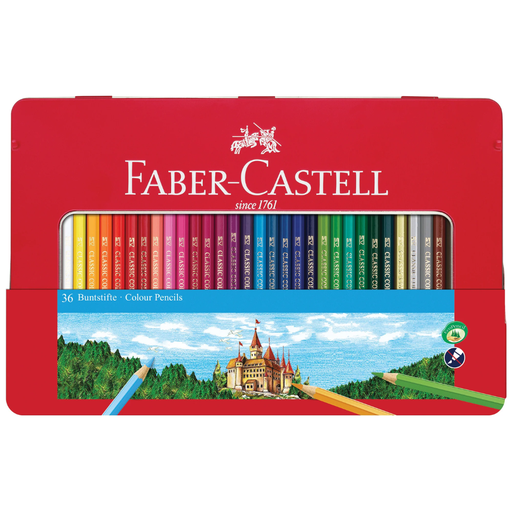 [172747-BB] Faber Castell Classic Color Pencil Tin Set 36ct