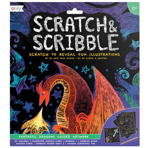 [173707-BB] Scratch & Scribble - Fantastic Dragons