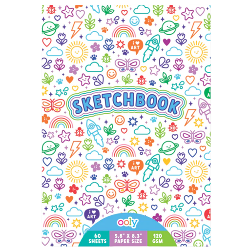 [172801-BB] Colorful Doodles Sketchbook