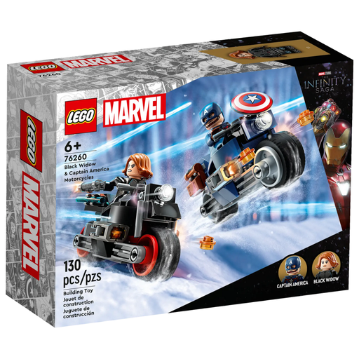 [172873-BB] Lego Super Heroes Black Widow & Captain America Motorcycles