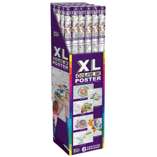 [173039-BB] XL Color In Poster Assorted