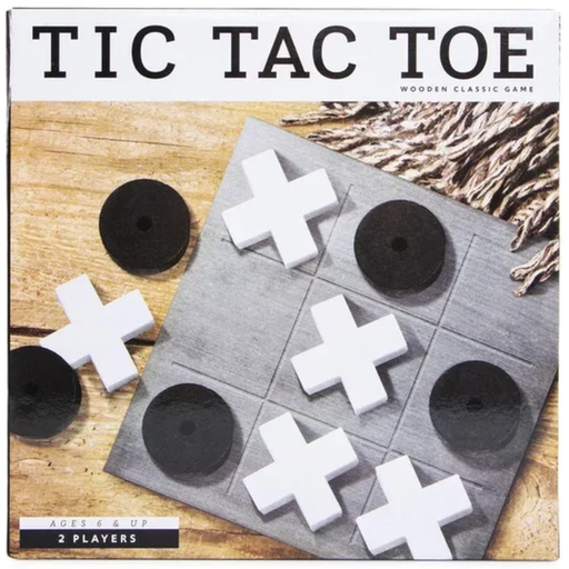 [173046-BB] Tic Tac Toe Wooden Game Set