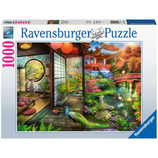 [173085-BB] Japanese Garden Teahouse 1000 pc Puzzle