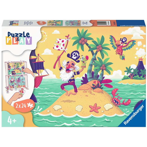 [173093-BB] Puzzle & Play Pirate Adventure 2 x 24 pc