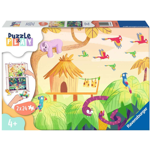[173094-BB] Puzzle & Play Jungle Exploration 2 x 24 pc
