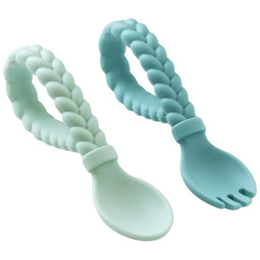 [173222-BB] Sweetie Spoon & Fork Set Mint
