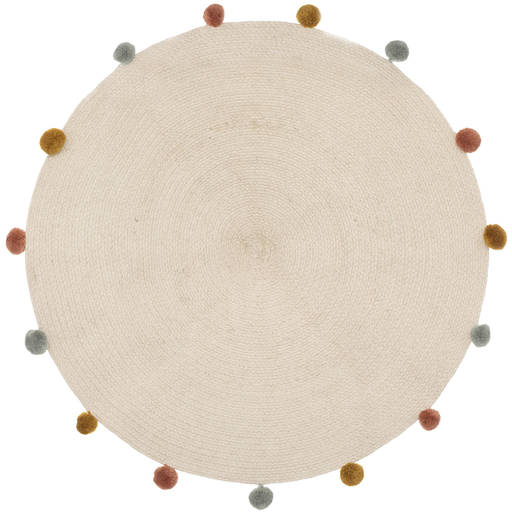 [173576-BB] Harlequin Pompom Floor Mat