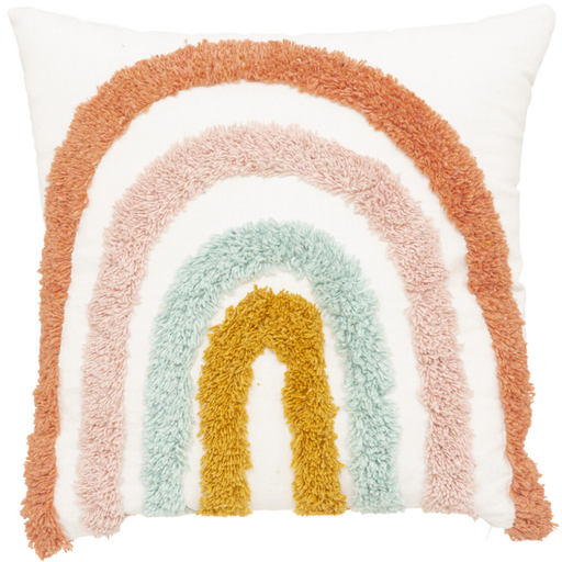 [173582-BB] Rainbow Tuft Cushion