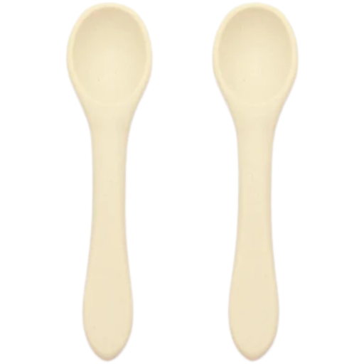 [173748-BB] Stage One Silicone Spoon Set Coconut 