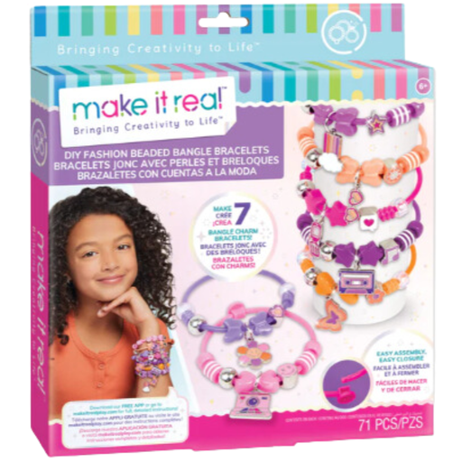 [173869-BB] DIY Fashion Beaded Bangle Bracelets