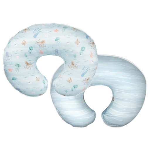 [173915-BB] Boppy Pillow with Slipcover Blue Ocean