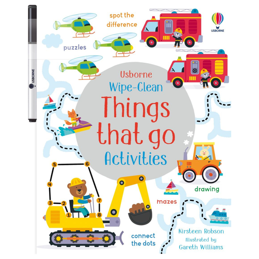 [174012-BB] Wipe-Clean Things That Go Activities