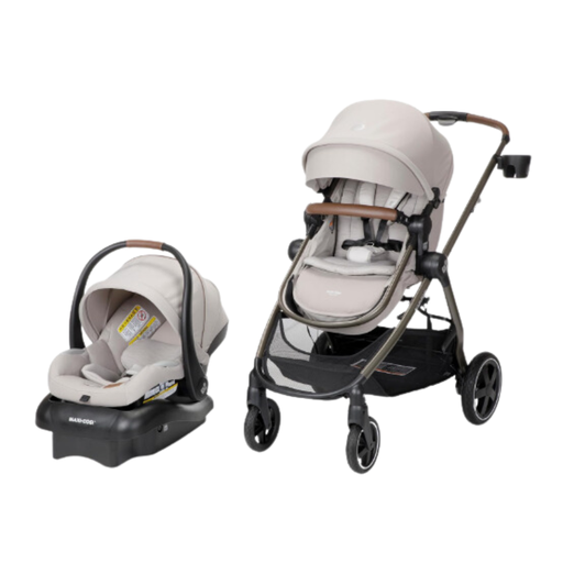 [174058-BB] Maxi Cosi Zelia Luxe Max Pure Cosi Travel System - New Hope Tan