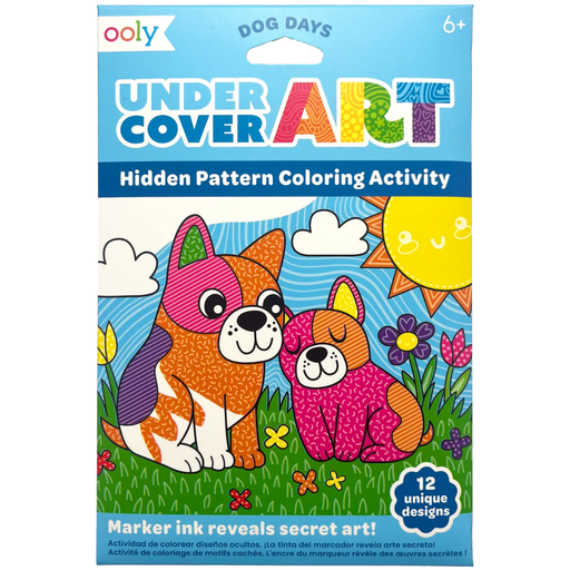 [174150-BB] Undercover Art Hidden Patterns Coloring Activity - Dog Days