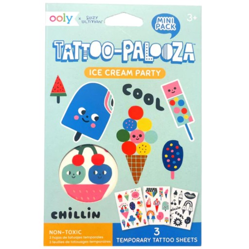 [174153-BB] Mini Tattoo Palooza Temporary Tattoos X Suzy - Ice Cream Party