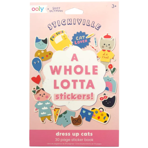 [174163-BB] Stickiville Stickers X Suzy: A Whole Lotta Sticker Book - Dress Up Cats
