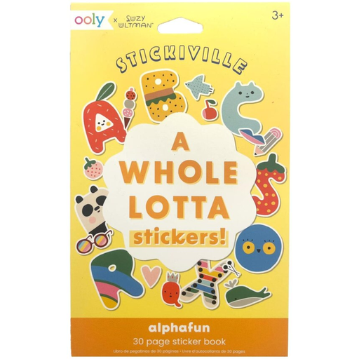 [174164-BB] Stickiville Stickers X Suzy: A Whole Lotta Sticker Book - Alphabet