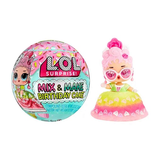 [174269-BB] L.O.L Surprise Mix & Bake Birthday Cake Tots Assorted