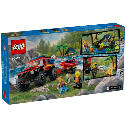 [174286-BB] Lego City 4x4 Fire Truck with Rescue Boat