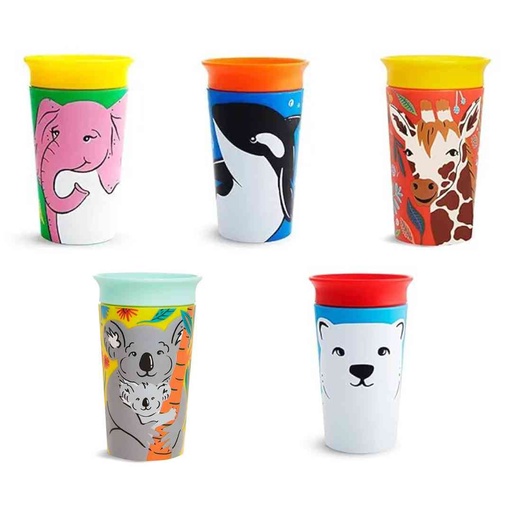 [174513-BB] Munchkin Miracle 360 Sippy Cup WildLove 9oz 1pc Assorted