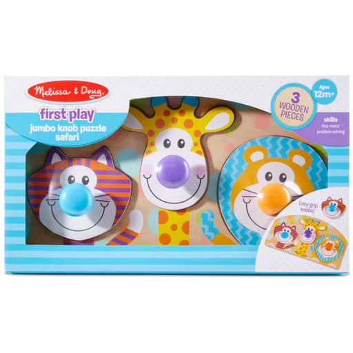 [174572-BB] Melissa & Doug Jumbo Knob Puzzle Safari