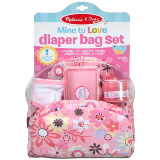 [174579-BB] Melissa & Doug Mine To Love Diaper Bag Play Set