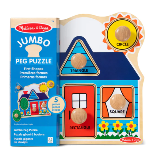 [174595-BB] Melissa & Doug Jumbo Knob Puzzle First Shapes