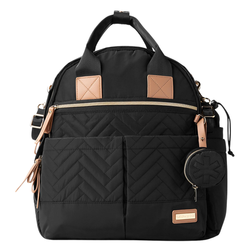 [174636-BB] Skip Hop Suite 6 Piece Backpack Set Black