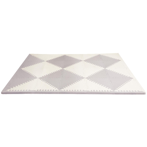 [174676-BB] Skip Hop Playspot Geo Foam Floor Tiles Grey & Cream