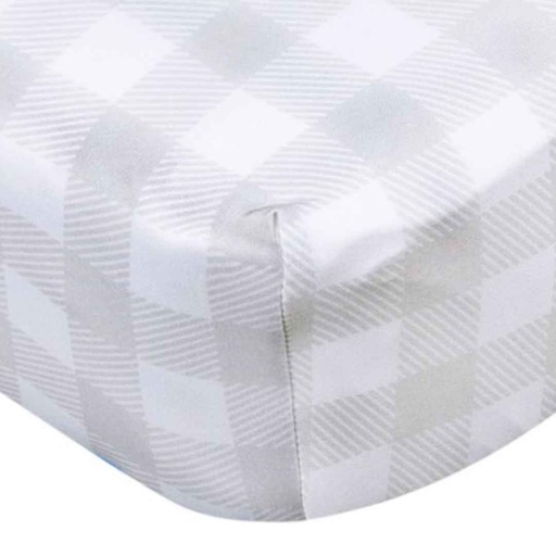 [174975-BB] Gerber Knit Crib Sheet Celestial Gingham