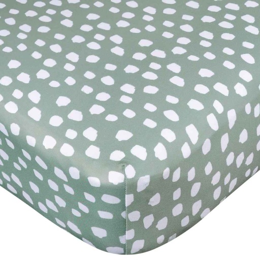 [174982-BB] Gerber Knit Crib Sheet Dino Time Dots