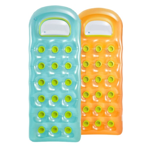 [175294-BB] 18 Pocket Suntanner Inflatable Floating Mats Assortment