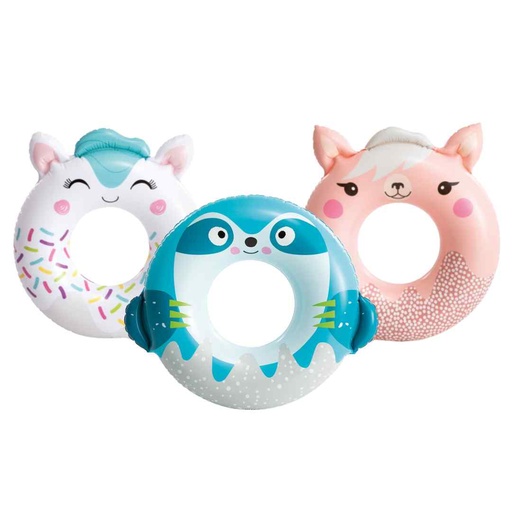 [175298-BB] Cute Animal Inflatable Swim Rings Assortment