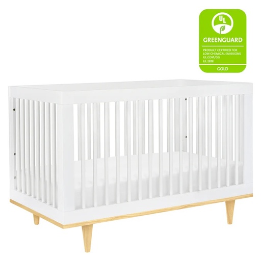 [175314-BB] Davinci Marley 3-in-1 Convertible Crib White Natural