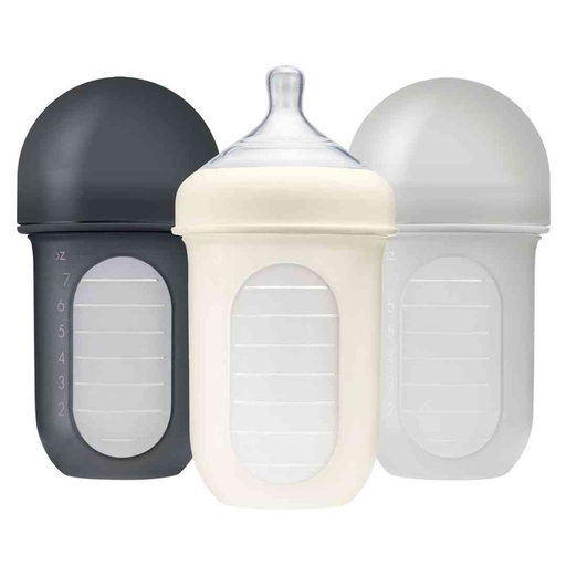 [175327-BB] Nursh Bottle Grey 8oz 3pk