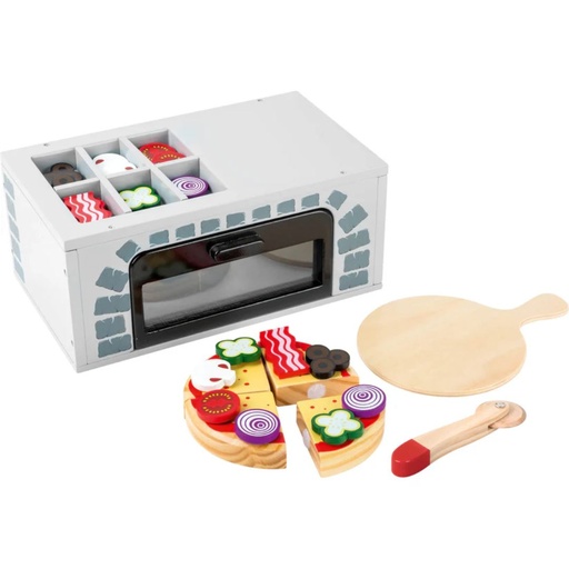 [175432-BB] Wood Pizza Oven Playset 