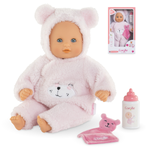 [175473-BB] Corolle Bebe Calin Loving Teddy Bear Doll 12in