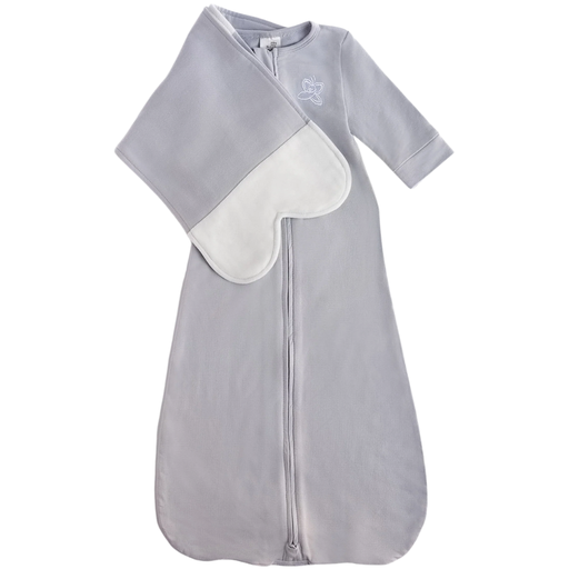 [175665-BB] Butterfly Swaddle Periwinkle Medium 12-17lbs