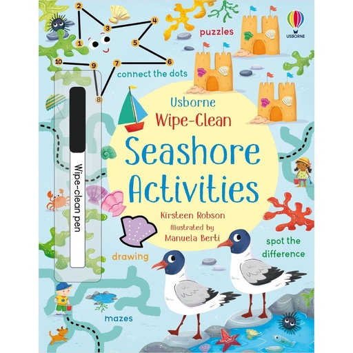 [175776-BB] Wipe-Clean Seashore Activities