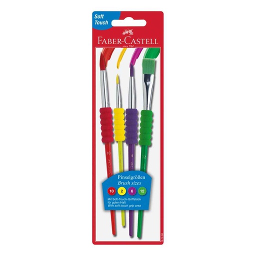 [175899-BB] Soft Grip Brushes 4pk