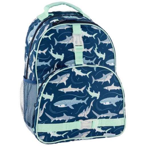 [175917-BB] Shark All Over Print Backpack 16in