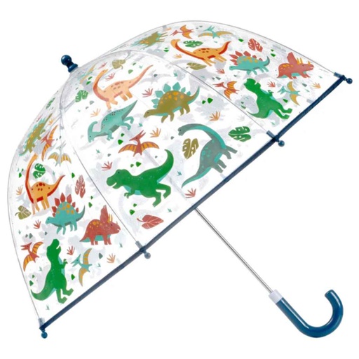 [175948-BB] Clear Color Changing Umbrella Dino