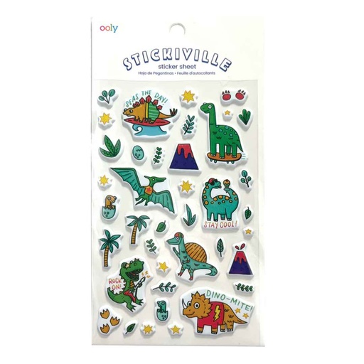 [175993-BB] Stickiville Standard Dino-Mite! Puffy Stickers