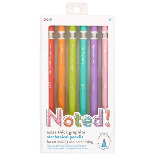 [175997-BB] Noted! Graphite Mechanical Pencils 6pk