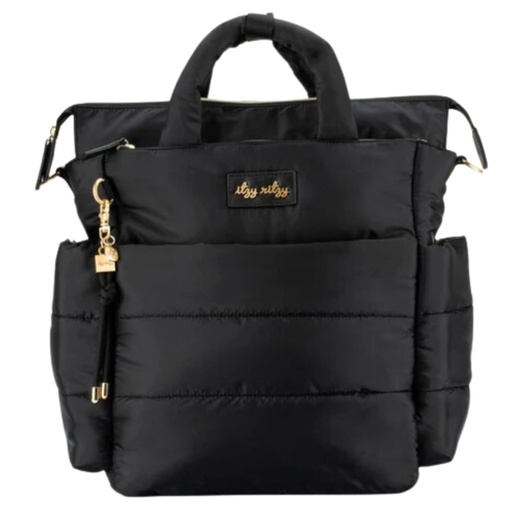 [176001-BB] Itzy Ritzy Dream Convertible Diaper Bag Black
