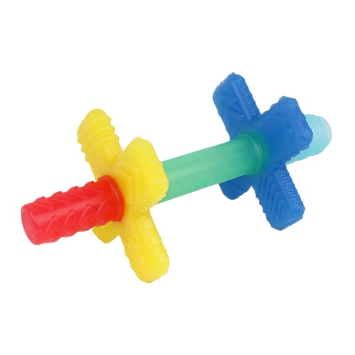 [176010-BB] Teensy Tube Teether Rainbow