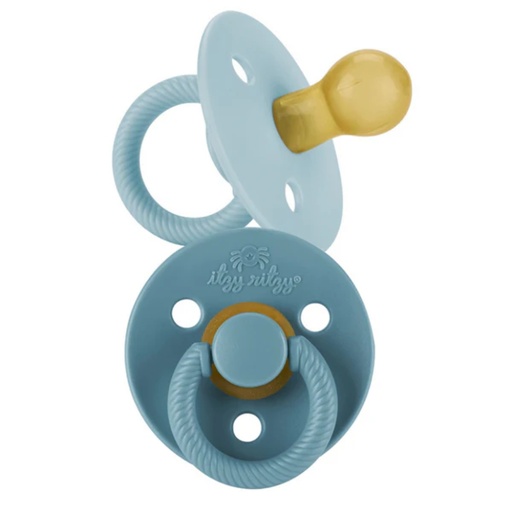 [176012-BB] Itzy Natural Rubber Pacifier Harbor & Coast 2pk