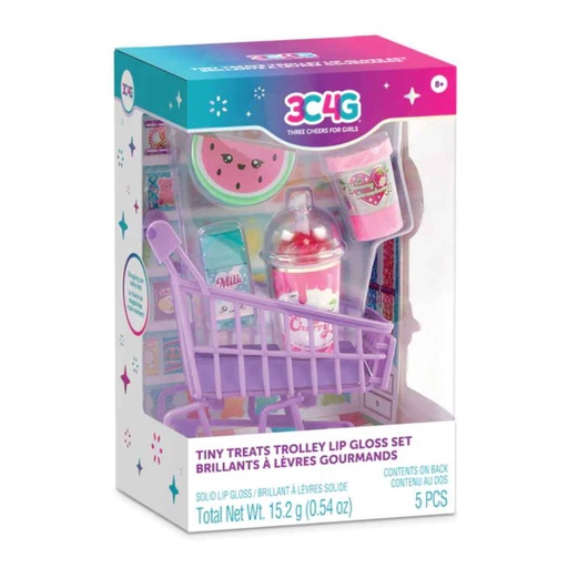 [176212-BB] Tiny Treats Trolley Lip Gloss Set