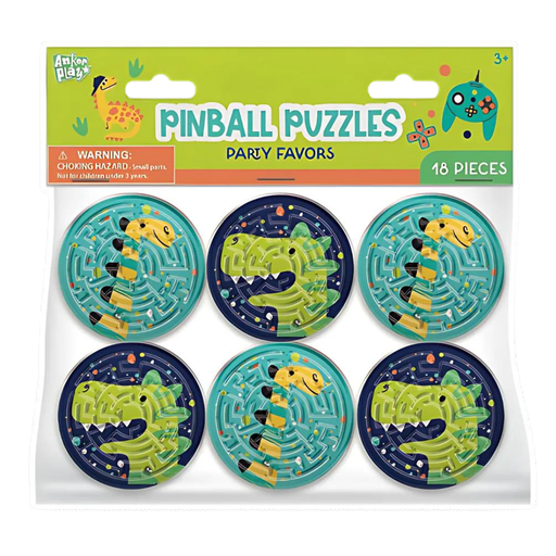 [176248-BB] Dino Gamer Pinball Puzzles 18pk
