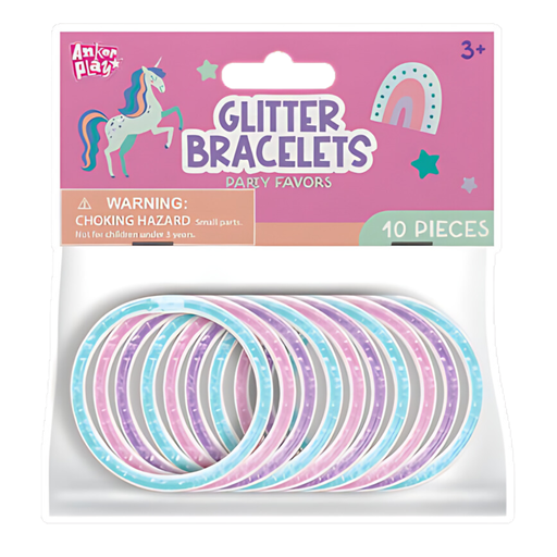 [176250-BB] Mystical Glitter Water Bracelets 10pk